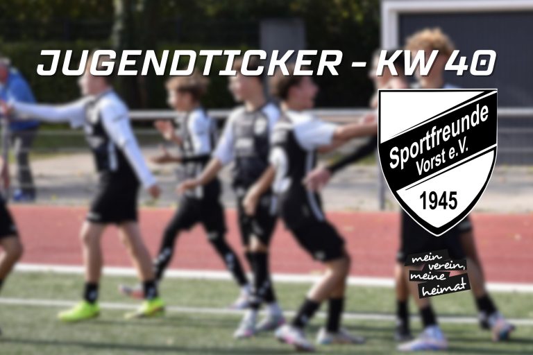 Jugendticker KW40 – C1 gewinnt in der Sonderliga gegen Kapellen